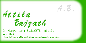 attila bajzath business card